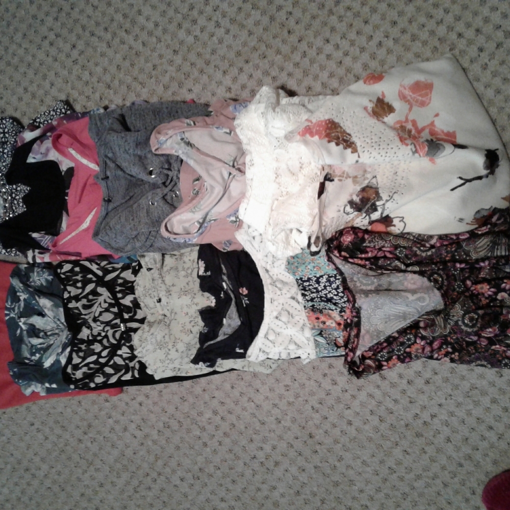 14 women's small shirt bundle